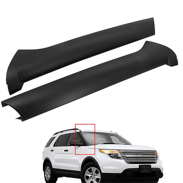 2x Windscreen Pillar Moldings & Rivets For Land Rover Discovery 2 1999-2004