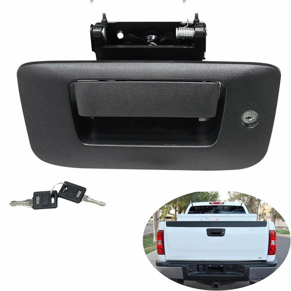 Tailgate Handle Kit Tail Gate Bezel Lock For 08-14 Chevy Silverado GMC Sierra