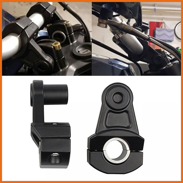 HandleBar Mount Clamp Risers Adaptor For 7/8" to 1" Dirt Pit Motorcycle Bike ATV